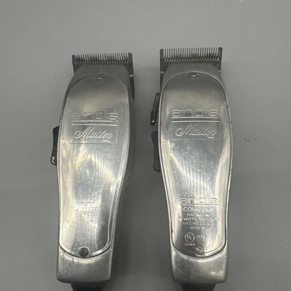 Andis Master ML Hair Clipper Model ML Electric Corded Tested Working Set Of 2